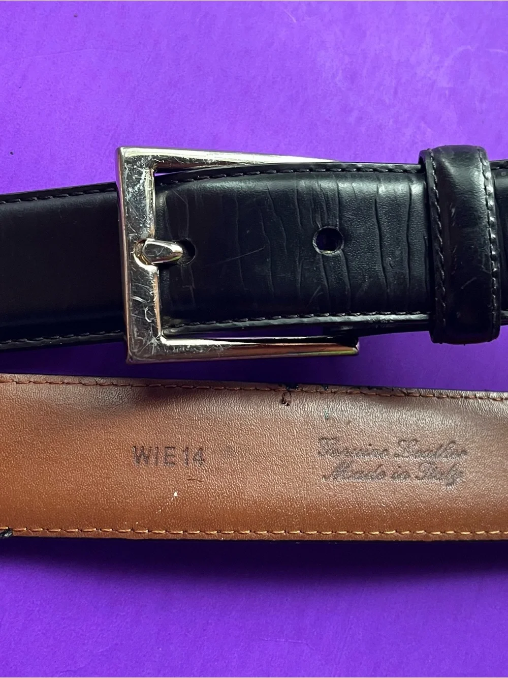 Brooks Brothers Italian Made Leather Belt - AS IS